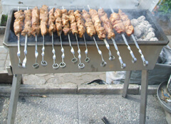 Russicher Schaschlik Grill