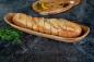 Mobile Preview: Baguette- & Brotschale rustikal aus Olivenholz 25 cm