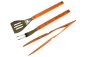 Preview: Grillbesteck Set XXL, Grillzange, Grillwender & Grillgabel ca. 45 cm Buchenholz