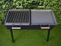 Preview: Schaschlik Grill, Mangal aus 3 mm Stahl (ST37) 800 x 300 mm Schwarz