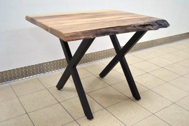 Tischplatte Nussbaum massiv (80 x 80 x 5 cm)