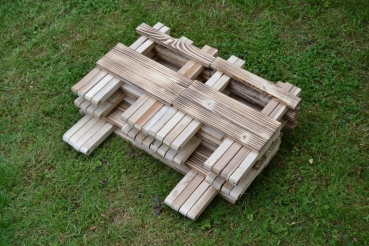 Klappbarer Campingtisch / Picknicktisch mit 4-Sitzen aus Holz 5-teiliges Set