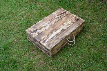 Klappbarer Campingtisch / Koffertisch mit 4-Sitzen aus Holz 5-teiliges Set