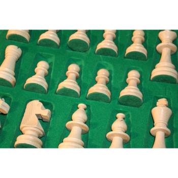 Schachbrett "Tournment 6" Schachspiel Turnier Staunton No. 6 mit Figuren aus Holz