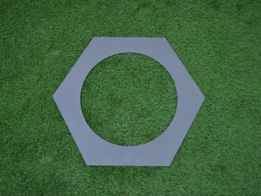 Adapterplatte aus Stahl für Utschak "Hexagon" 12 L auf 8 L Kasan