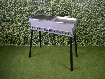 Schaschlik Grill, Mangal aus 4 mm Stahl (ST37) zerlegbar XXL 800er