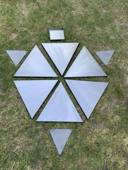 Feuerschale „Hexagon“ aus 2 mm Stahl (ST37)