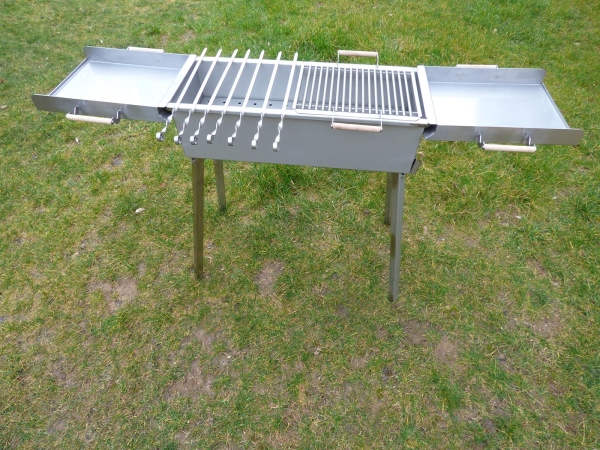 Ablage für Grill Mangal aus Edelstahl