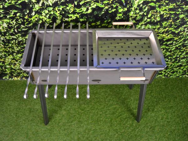 Schaschlik Grill, Mangal aus 3 mm Stahl (ST37)