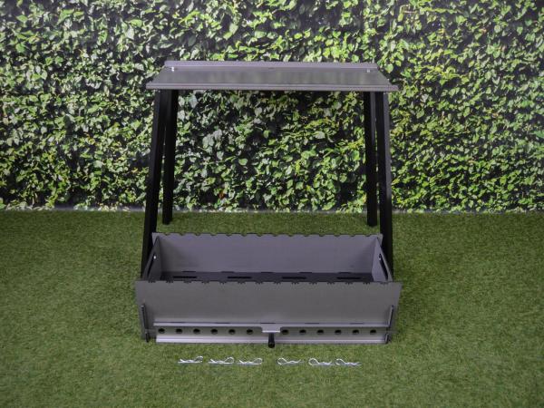 Schaschlik Grill, Mangal aus 4 mm Stahl (ST37) zerlegbar XXL Schaschlik Grill, Mangal aus 4 mm Stahl (ST37) zerlegbar XXL