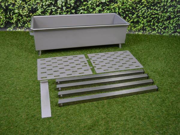 Schaschlik Grill, Mangal aus 3 mm Edelstahl (V2A) 800 x 300 mm Schaschlik Grill, Mangal aus 3 mm Edelstahl (V2A) 800 x 300 mm