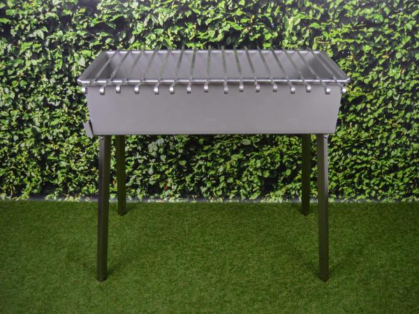 Schaschlik Grill, Mangal aus 3 mm Edelstahl (V2A) 800 x 300 mm