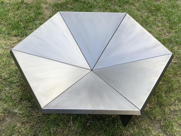 Feuerschale „Hexagon“ aus 2 mm Stahl (ST37)